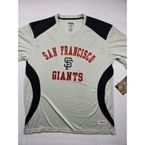 San‎ Francisco Giants Baseball Athletic Gear Stiches Mens Large Gray Black NWT